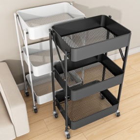 Folding Rolling Cart Shelf photo 2