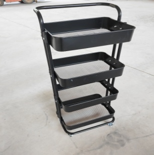 Raskog-Style All Carbon Steel 4-Tier Rolling Cart (19mm Tube) photo 1