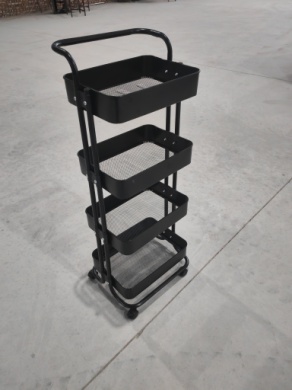 Raskog-Style All Carbon Steel 4-Tier Rolling Cart (16mm Tube) photo 1