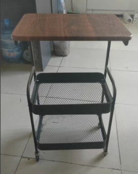 Raskog-Style All Carbon Steel 4-Tier Rolling Cart (16mm Tube) photo 2